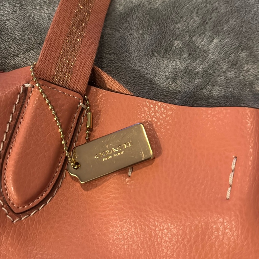 Coach Derby tote in light coral